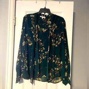 Floral long sleeved blouse